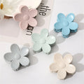 MIO 6cm Flower Claw Hair Clip ABS Biodegradable Hair Claw Fashion Solid Color Daisy Hair Claw Clip for Women Girls