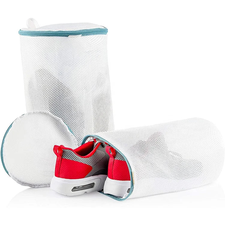 2025 Hot Sale Recycled Polyester Mesh Shoe Laundry Washing Bag for Daily Use