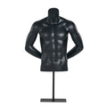 Muscular Man Fiberglass Cheap Half Body Black Male Mannequin Torso