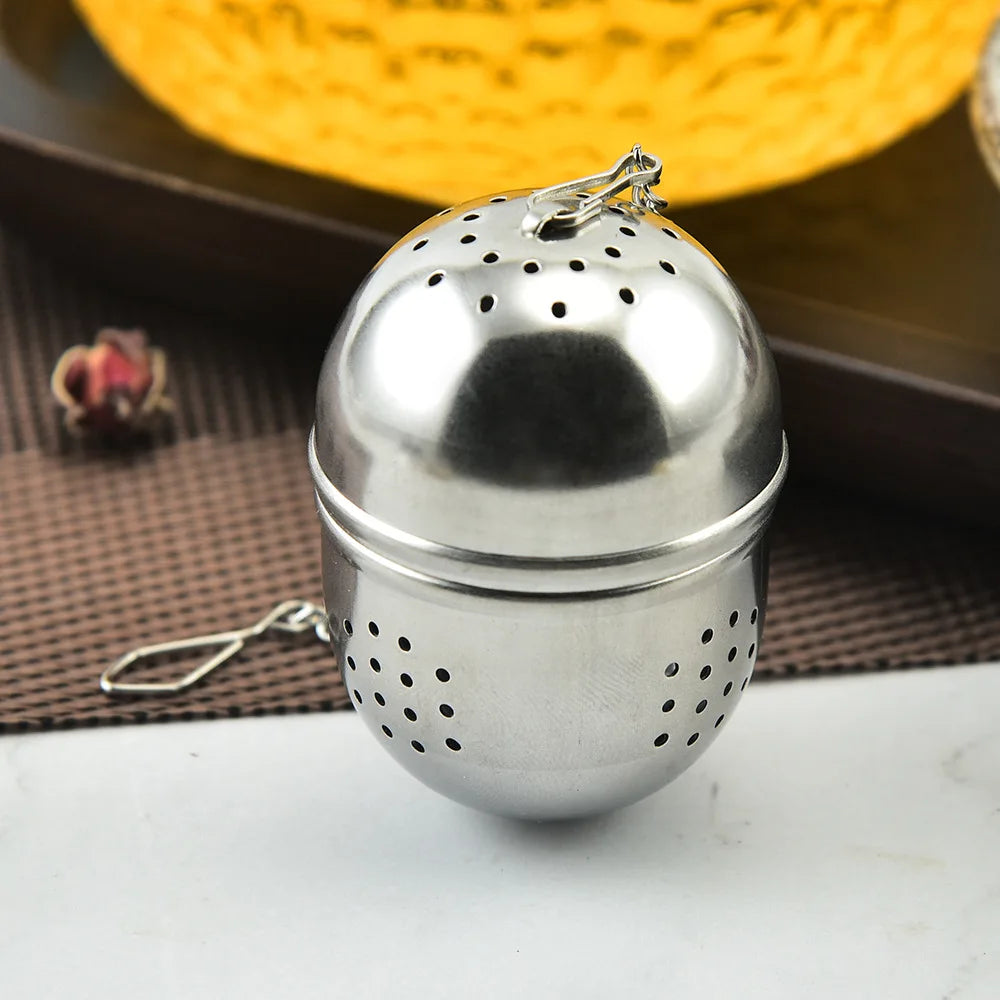 Creative 304 Stainless Steel Metal Tea Infuser Kitchen Hot Pot Ingredients Strainer