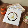 Sustainable Sweets Moon Cake Folders Gift Box with UV Coating Biodegradable & Health-friendly for Dessert Packaging