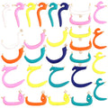 Arabic Letters Colourful Enamel Words Islamic Charm PendantSummer Beach Holiday Rainbow Necklace Jewelry Accessories Supply M90