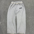 Custom Manufactuturer Screen Printing Pants Jogger French Terry 500 GSM Overweight Baggy Pants Distressed Men Sweatpants