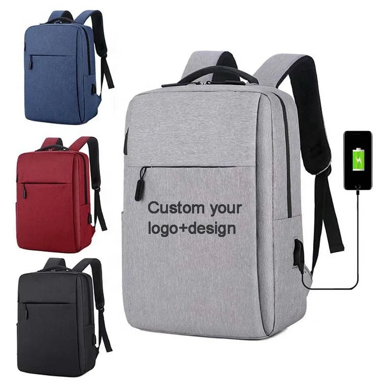 2025 New Custom College Luxury Student Waterproof Business Mens Computer Usb School Backbags Back Pack Bag Laptop Backpack