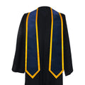 Unisex Shinny Satin Honor Stole Classic Plain Graduation End with Trim for School Accessories