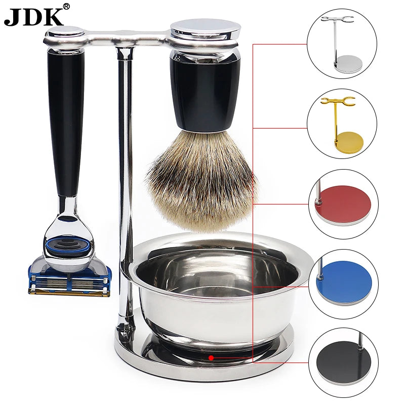 Excellent Quality Men's Shaving Razor Holder Shaving Brush Holder Set Male Shaver Stand Razor Base Colorful