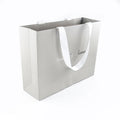 China Manufacturer's Custom Grey Art Paper Tote Bags Shopping Bags for Clothing Shoes Socks Fur Packaging