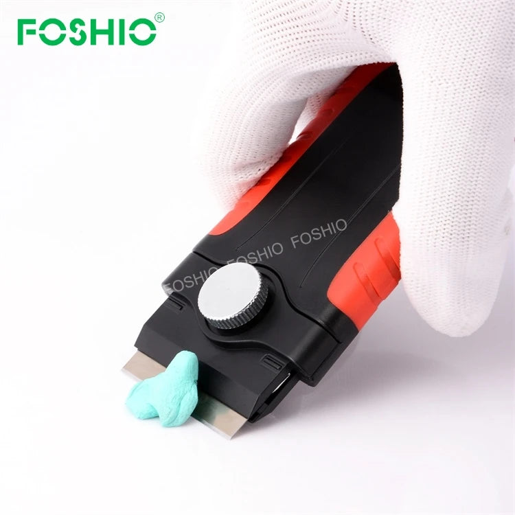 Foshio Label Remover Tool Plastic Blade Scraper