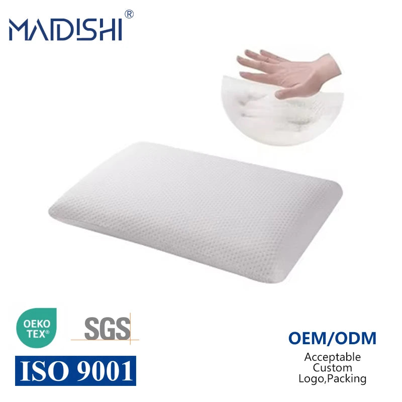WJ-1132 Custom Memory Foam GEL Pad Cooling Pillow with Anti-Apnea & Anti-Static Features Slow Rebound Support for Bedroom Hotel