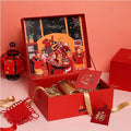 Christmas Eve Candy Gift Paper UV Coated 2mm Thick Foil Matt Lamination Embossing Packaging Sponge Folder for Sugar Other