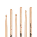 Wholesale HUN High Quality 5A Hickory Wood Drumsticks Classical Series Acorn Tips L16" Length D0.565" Diameter