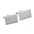 Wholesale Custom Lattice Pattern Cufflink Set for Men's Suit Shirt Fashion Accessory Trendy Wedding Tuxedo Jewelry-Gift
