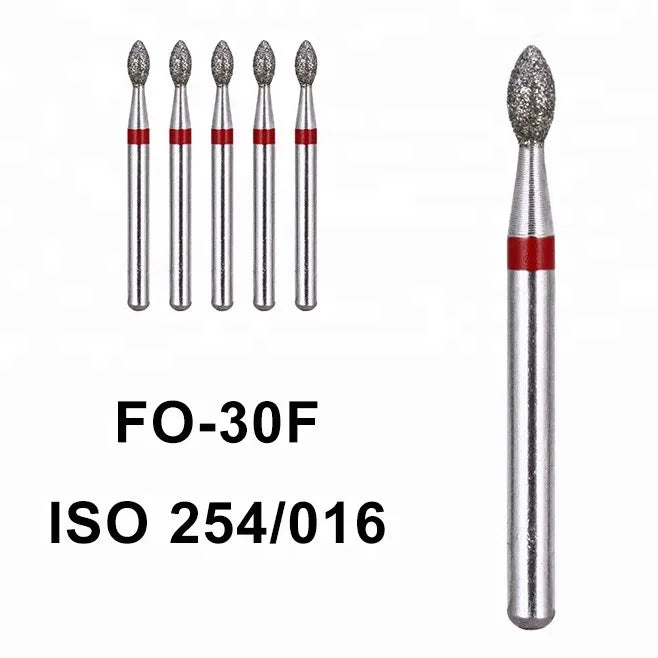 Professional Safety Diamond Cuticle Nail Drill Bits 2.5mm Flame Shape Electric Manicure Machine Cutters Tool Carbide Metal OEM