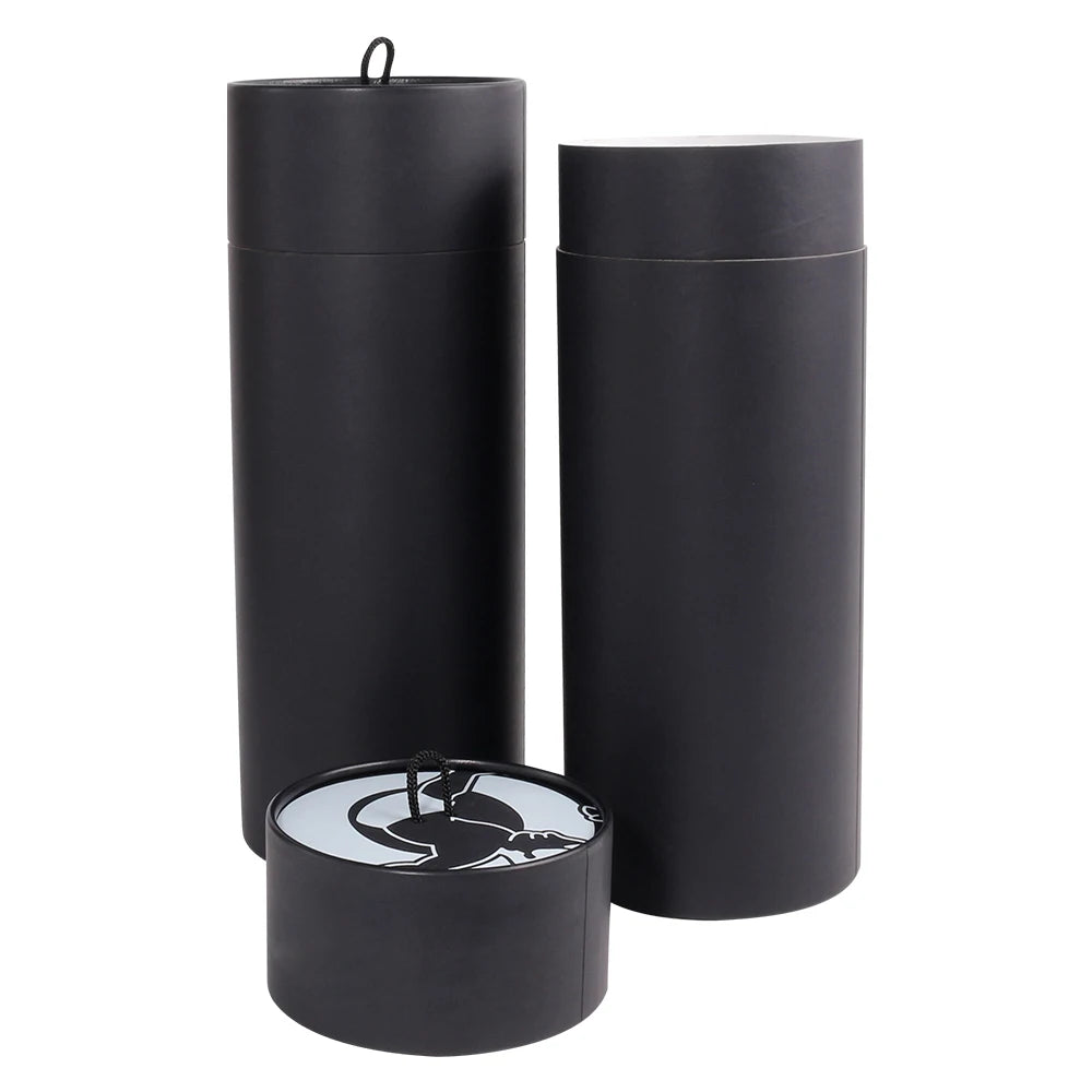 Customized Cylinder Rigid Carton Box with UV Coating Matt Lamination Embossing Recycled Coated Paper Packaging