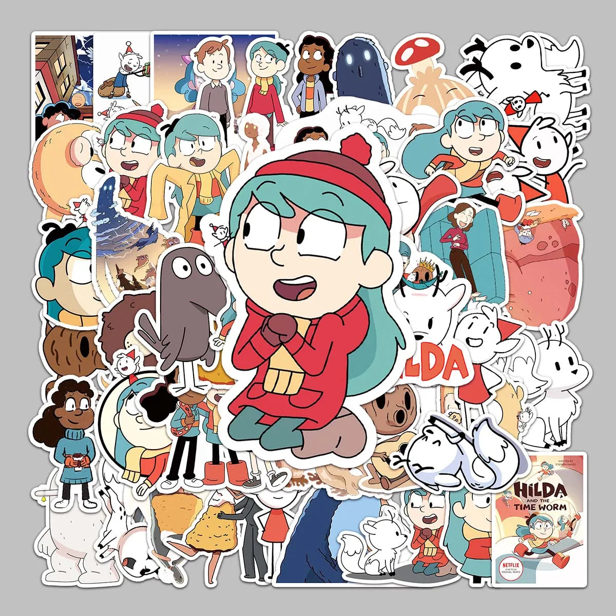 50PCS Est-selling Cartoon Cute Cartoon Peripheral Hilda Sticker Suitcase Phone case Headset Desktop Guitar Refrigerator Sticker
