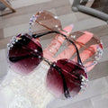 2022 New Rhinestone Sunglasses Oversized Bling Shades Sunglasses Luxury Fashion Sunglasses Women