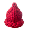 Handmade Knitted Bucket Hats Women Coarse Yarn Knitted Beanie Hat Winter Fashion Warmer Cap Woolen Bucket Hat