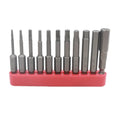 S2 Hex Magnetic Screwdriver Bits Set 11pcs Steel Handle DIY Grade OEM 1/16 5/64 3/32 1/8 5/32 3/16 7/32 1/4 9/64 7/64 5/16