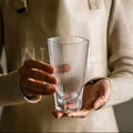 New Design High Borosilicate Glass Cup Juice Coffee Hot Cold Drinking Glasses Double Wall Transparent Striped Glass Cup