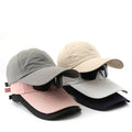 Hot Selling 100% Polyester Baseball Cap Quick-Drying Solid Color Outdoor Sun Protection with Glasses Feature