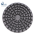TAISHAN QIANGWEI 4 Inch 100 mm Resin Bond Diamond Concrete Floor Wet and Dry Use  Polishing Pad for Hard Concrete Floor