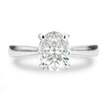 Trendy 925 Sterling Silver Fine Jewelry Custom Stones 1 2 3ct Wedding Oval Diamond Rings Engagement Moissanite Ring for Women