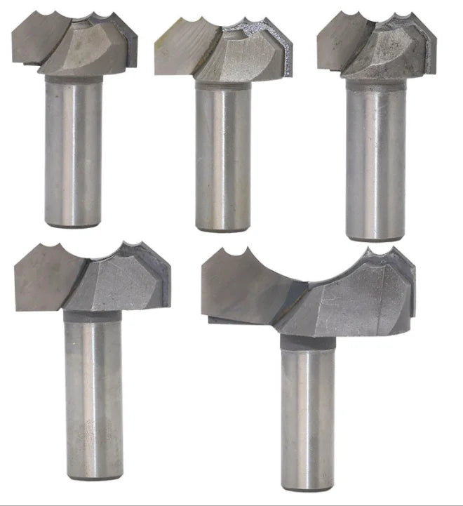 L-N228 1pcs 1/2 Shank Woodworking Tools Double Arc Dragon Ball Router Bit Woodworking Milling Cutter