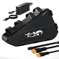 US EU Stock 52V 30Ah 80A Waterproof Electric Bicycle Lithium Ion Battery Pack for 14S Triangles for Electric Bikes Wheelchairs