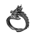 Cheap New Vintage Metal Alloy Round Dragon Forefinger Rings Fashion Opened Adjustable Sategement Men Women Index Finger Rings