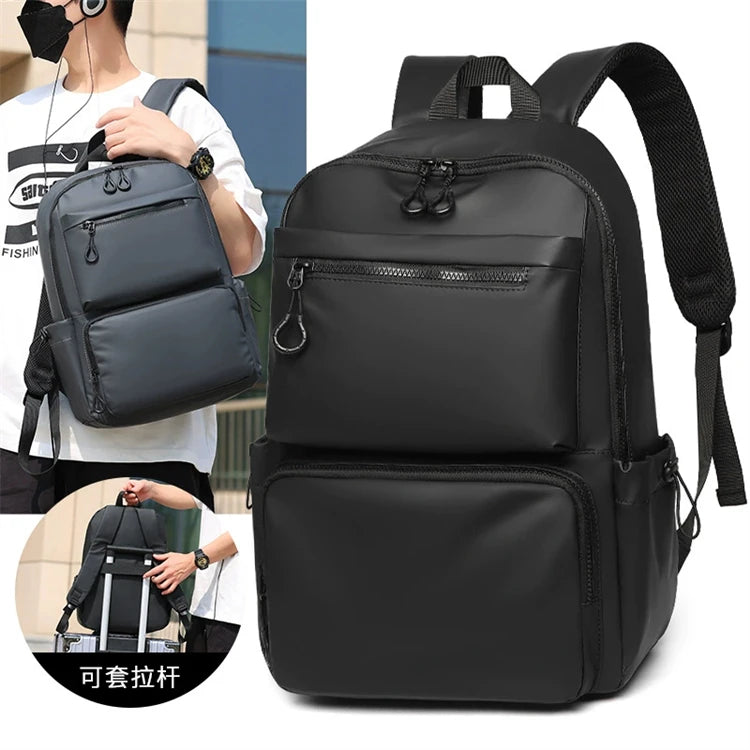 logo Large Capacity Black 15.6 Inch Travel Luxury Minimalist Laptop Business Waterproof Woman Notebook Backpack MegaBDM