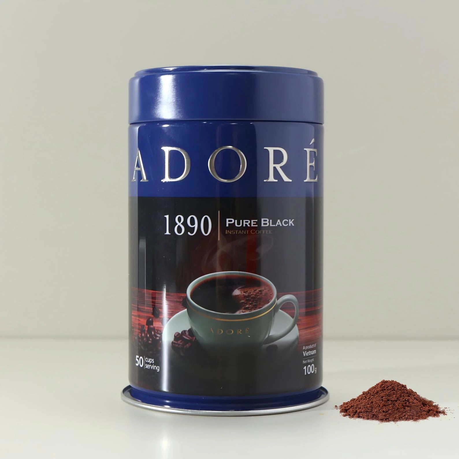 Personalized Design Sealed Vacuum Powder Packaging Tea Spice Tin Container Luxury Vintage Metal Round Coffee Storage Tin Box