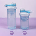 Custom Logo 500ml Blender BPA FREE Plastic Classic Workout Clear Protein Shaker Bottles for GYM Fitness