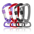 Aluminium Dog Hook Swivel Carabiner for Dog Leash Screw Lock Snap Hook Karabiner Clip