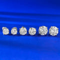 Classic 1 Carat Round Cut 925 Sterling Silver Stud Earrings for Women