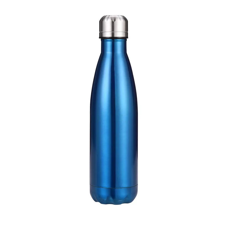 FX Factory Promotion 500ml Cola Shape Stainless Steel Vacuum Hot/Cold Water Bottle Flask Tumblers Self-Driving Car Drinking