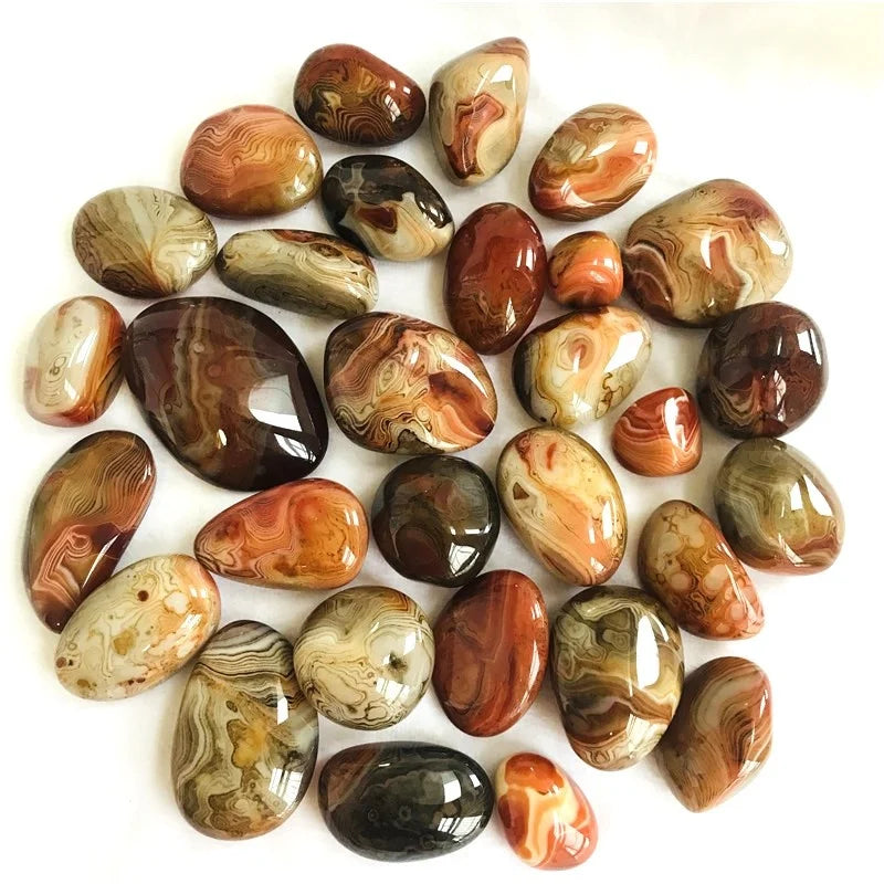 Natural Madagascar Agate Polished Stone Wholesale Crystals Quartz Sardonyx Agate Palm Stone for Healing