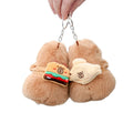 Hamburger Croissant Taiyaki Capybara Stuffed Toy Anime Plush Keychain Kawaii Capybara Plush Plushie Keychain Claw Machine Doll