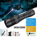TrustFire DF007 Hand-free EDC Diving Flashlight 3350LM LED IP68 Waterproof 21700 Rechargeable Underwater Dive Light