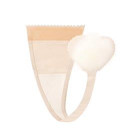 Hot Popular Sexy Fur Heart Tail Invisible Strapless Self-Adhesive Reusable C String Thongs Everyday Style Women's Panties