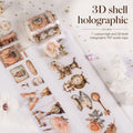 Custom 3D Raised Junk Journaling Matte PET Tape Sticker Rolls