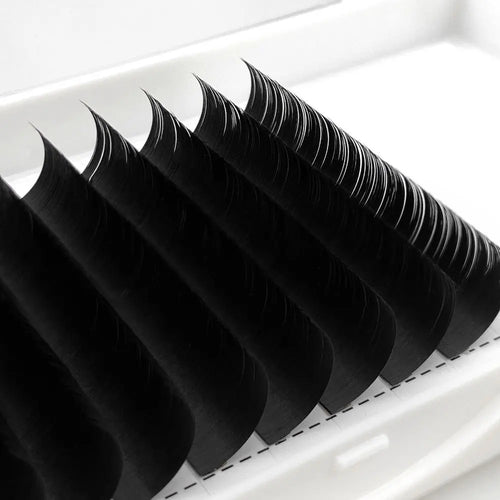 0.03-0.25 8-15mm Matte Black Mink Lash Tray c d Curl Premium Lash Extensions Trays Mink Eyelash Extensions