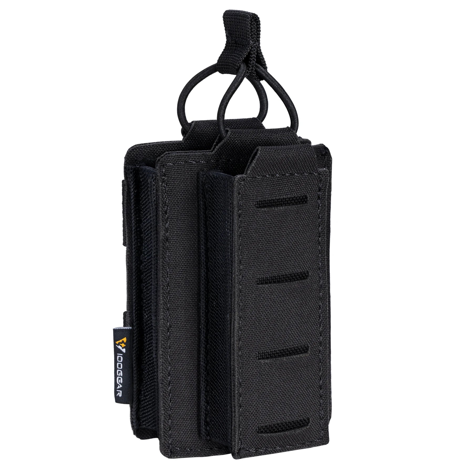 IDOGEAR  Kangaroo Magazine Pouch Elastic 500D Nylon Tactical Open Top MOLLE Single Mag Pouches for for  5.56mm & 9mm Mags