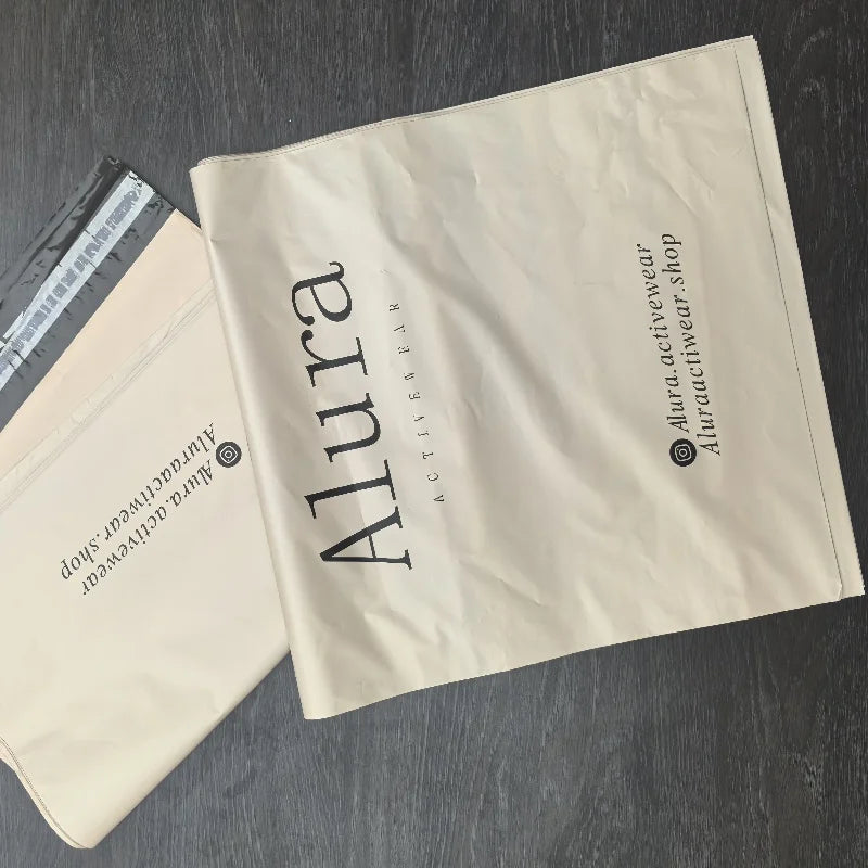 Custom Printed Eco-Compostable for Poly Mailer Bag Express Plastic Clothing Shoe Shipping Packaging Postage Envelope Custom Logo