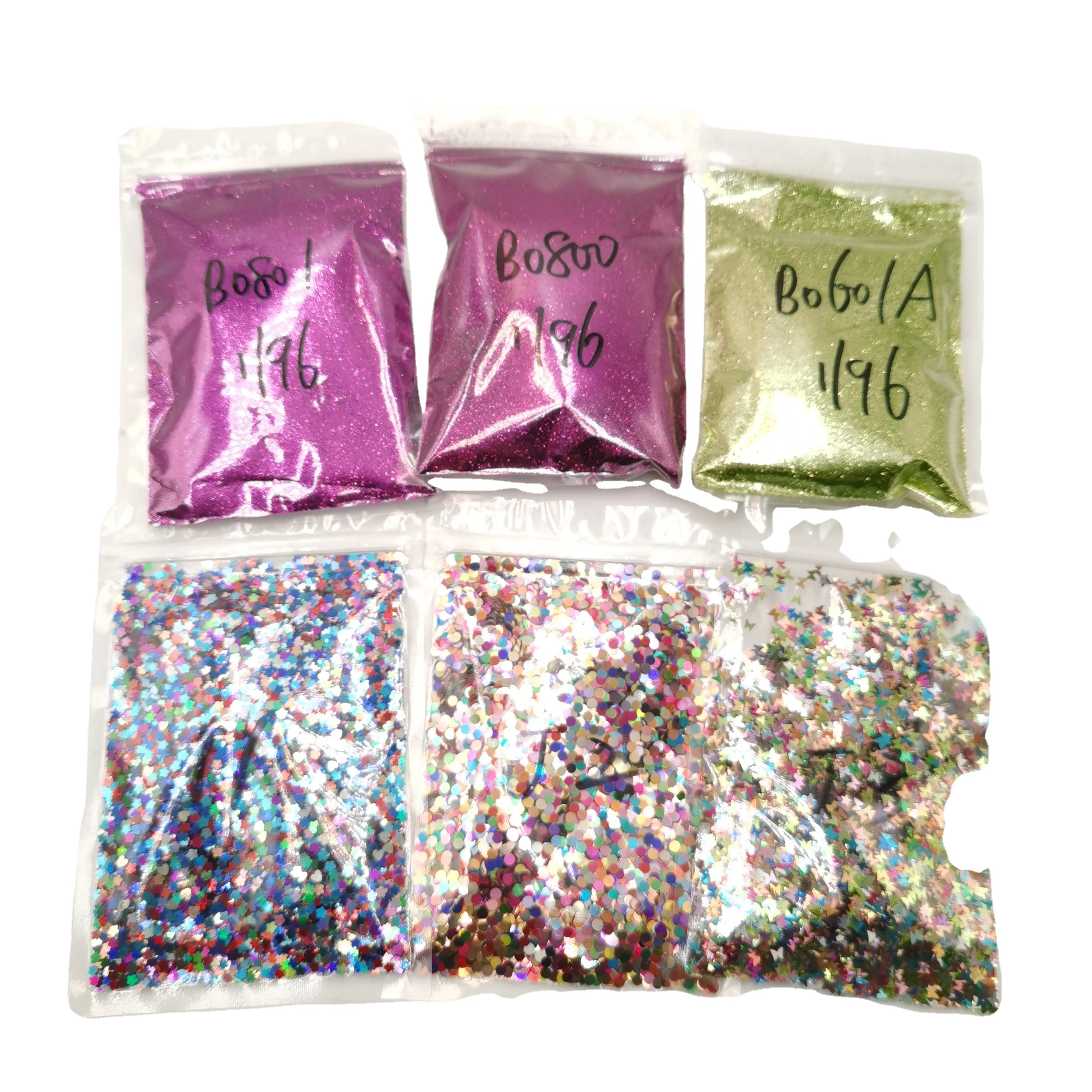 Xucai Fine Biodegradable Glitter Festive Crafts White Green Swimming Pool Mosaic Tiles Biodegradable Promotional Party Supplies