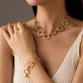 Stainless Steel Jewelry Sets for Women Designer Hawaiian Wedding Jewelry Sets Wedding Jewellery Luxury Necklace Bracelet