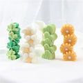 Diy Epoxy Resin Soap 3d Flower Cactus Daisy Heart Lucky Four Leaf Shape Silicone Candle Mold