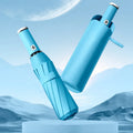 New Arrival Full Automatic Open and Close Reverse Umbrella Led Luminous Windproof  Anti Ultraviolet Car Umbrella