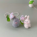 Hot Selling New Rabbit Plush Animal Keychain Versatile Resin Phone Chain Jewelry Bag Pendant Cute Accessories for Fashion Style