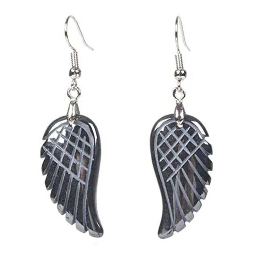 DIY New Luxury Angel Wing Shape Gemstone Earring for Women