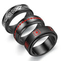 Best Sale Dragon Stainless Steel Ring Fashion Spinner Rings for Women Men Anxiety Decompression Ring